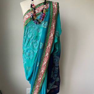 Indian Sari Sare Saree already Stitched
